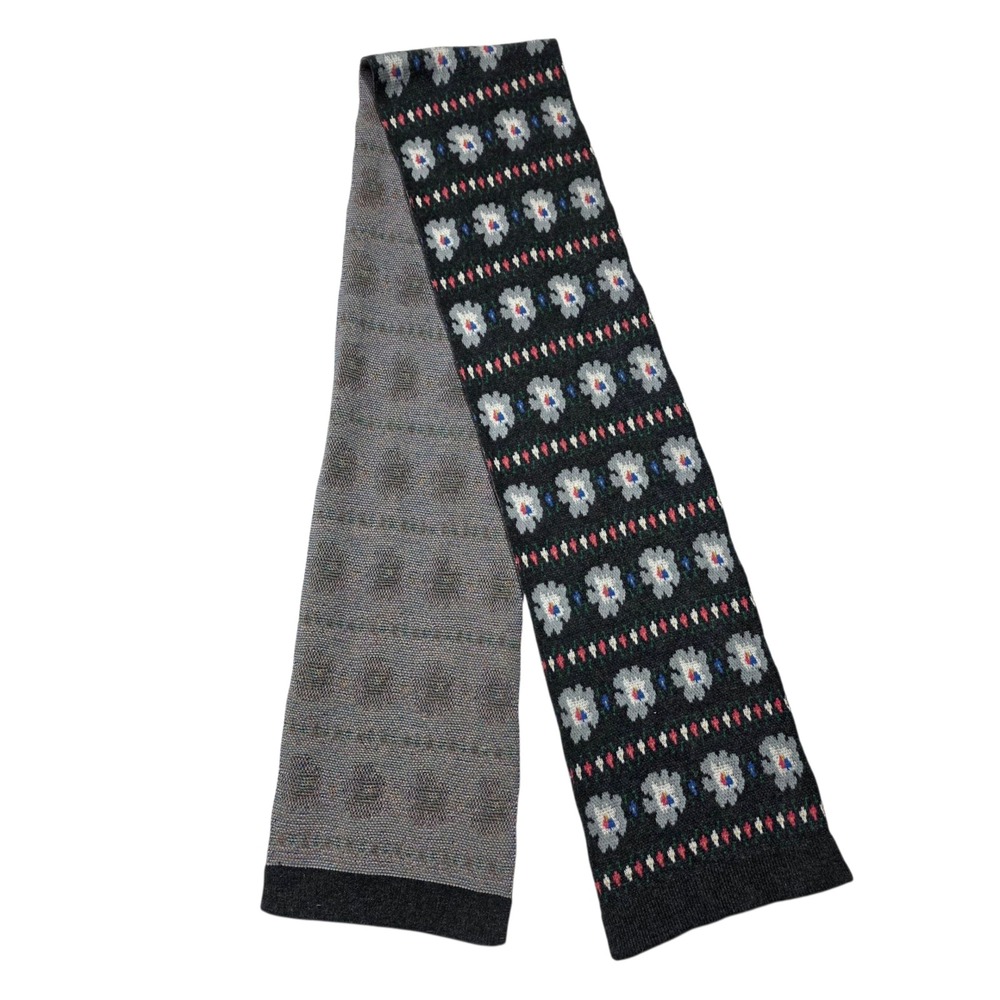 Cath Kidston LONDON Floral Fair Isle Knit Scarf One‎ Size